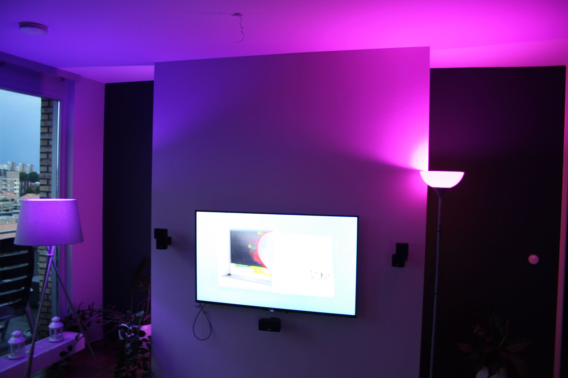Verlichting in kleur philips hue domotica center