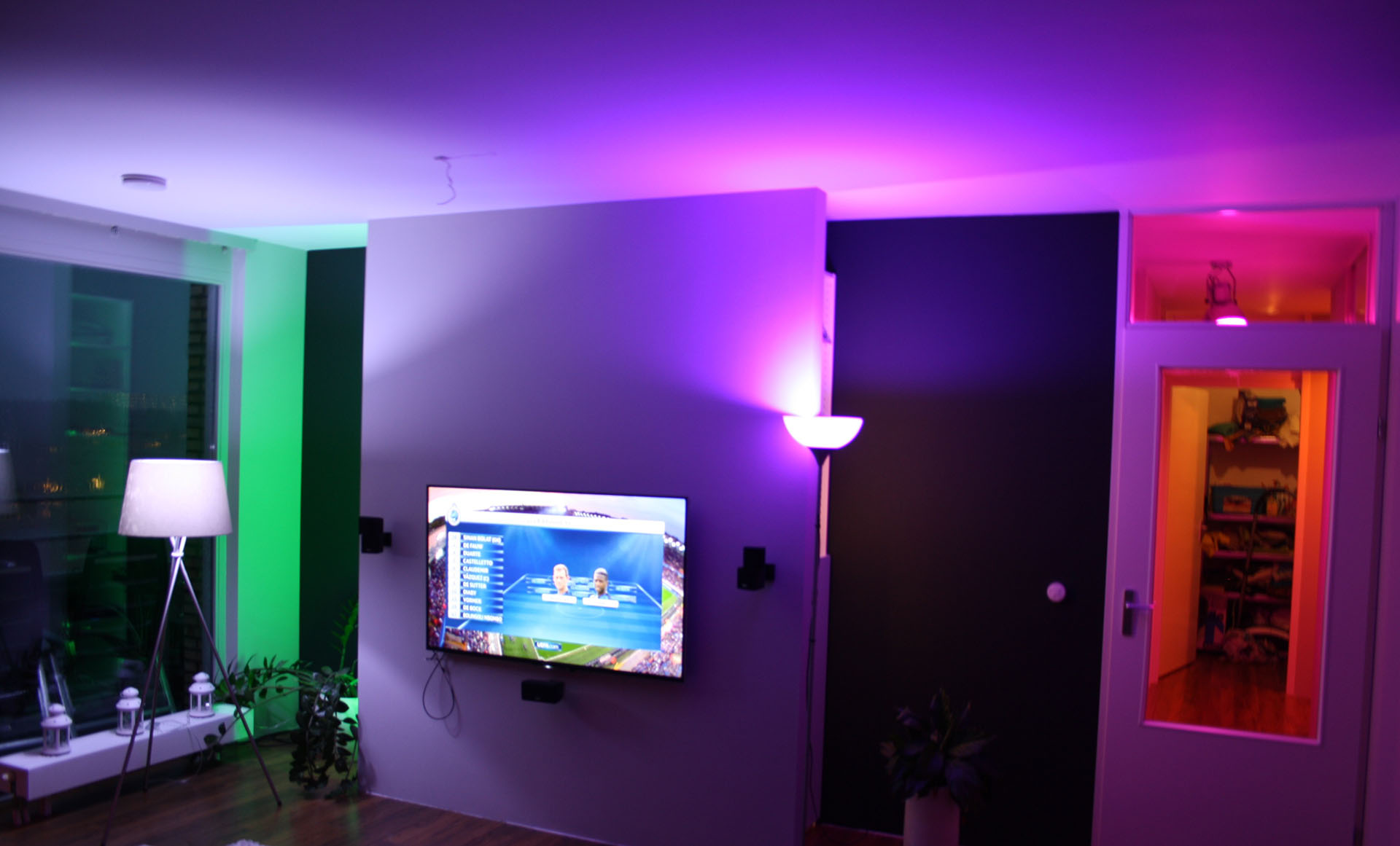 Verlichting in kleur philips hue domotica center
