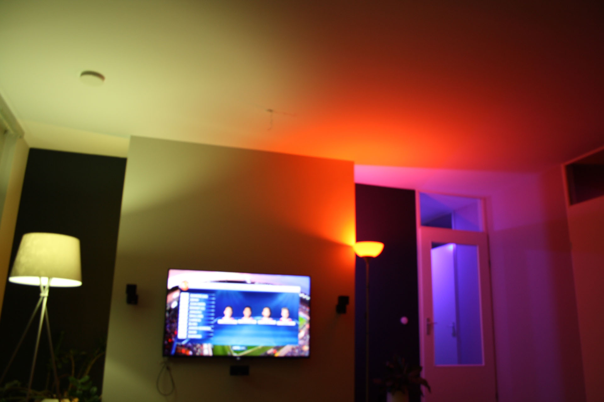 Verlichting in kleur philips hue domotica center